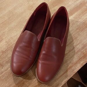Barney’s New York Henry Cuir Classic Brown Leather Loafers